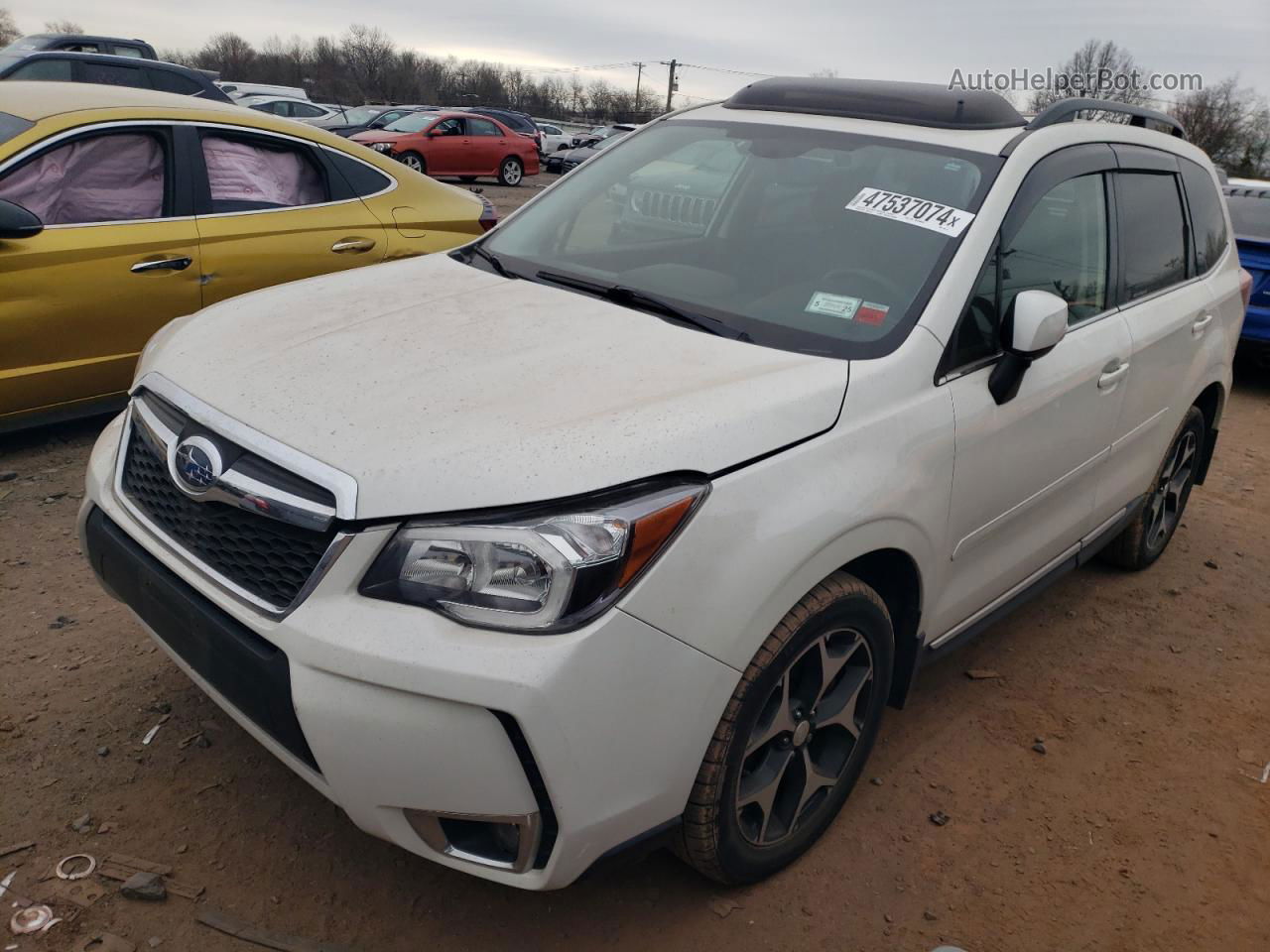 2016 Subaru Forester 2.0xt Touring White vin: JF2SJGXCXGH558112