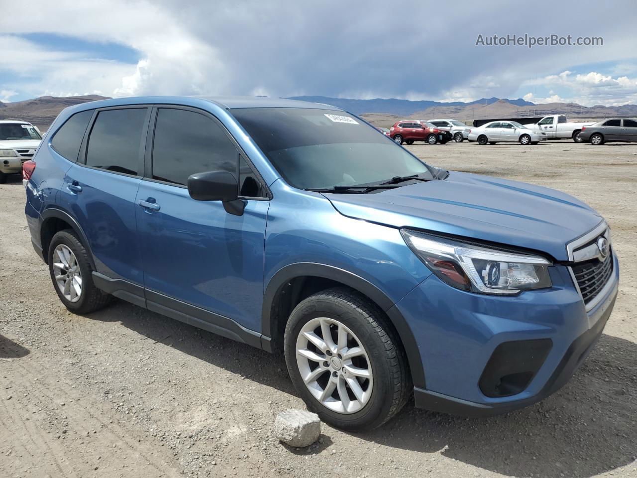 2019 Subaru Forester  Blue vin: JF2SKAAC4KH496802