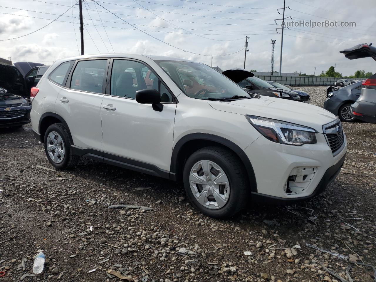 2020 Subaru Forester  White vin: JF2SKAAC7LH433789