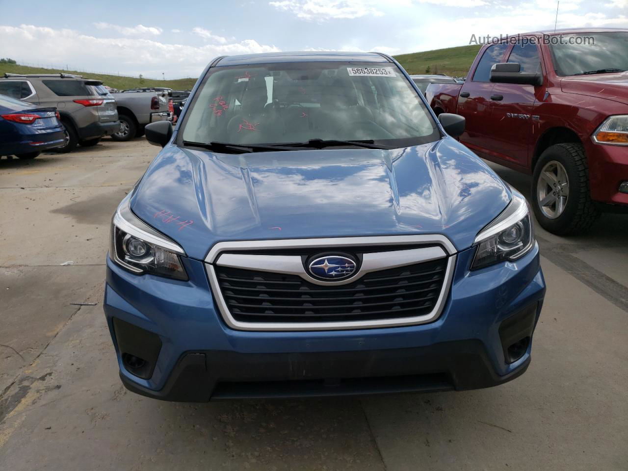 2019 Subaru Forester  Blue vin: JF2SKAAC8KH508336