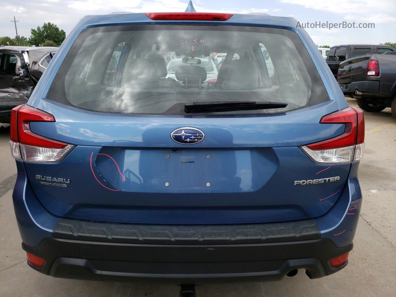 2019 Subaru Forester  Blue vin: JF2SKAAC8KH508336