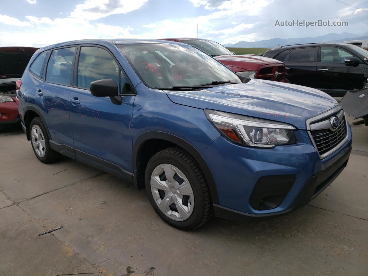 2019 Subaru Forester  Blue vin: JF2SKAAC8KH508336