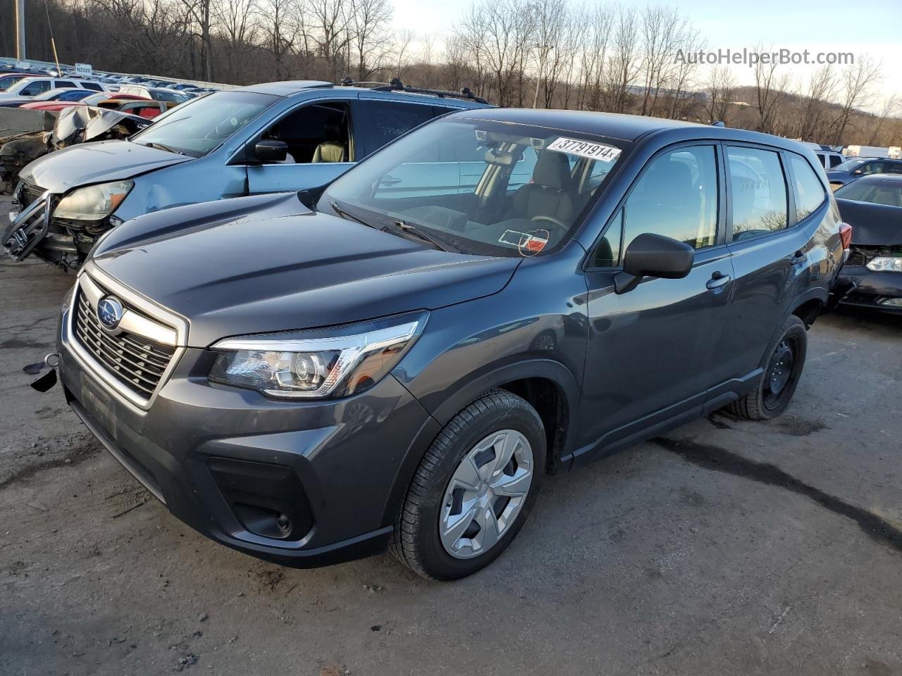 2020 Subaru Forester  Gray vin: JF2SKAAC9LH588490