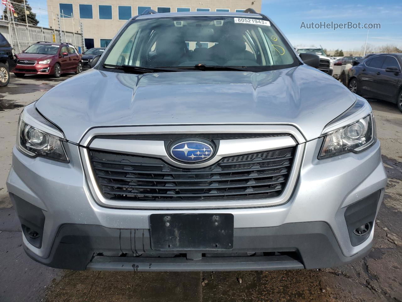 2019 Subaru Forester  Silver vin: JF2SKACC0KH428025