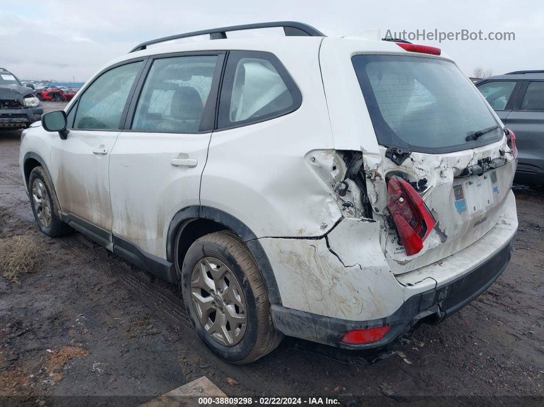 2019 Subaru Forester   White vin: JF2SKACC2KH491577