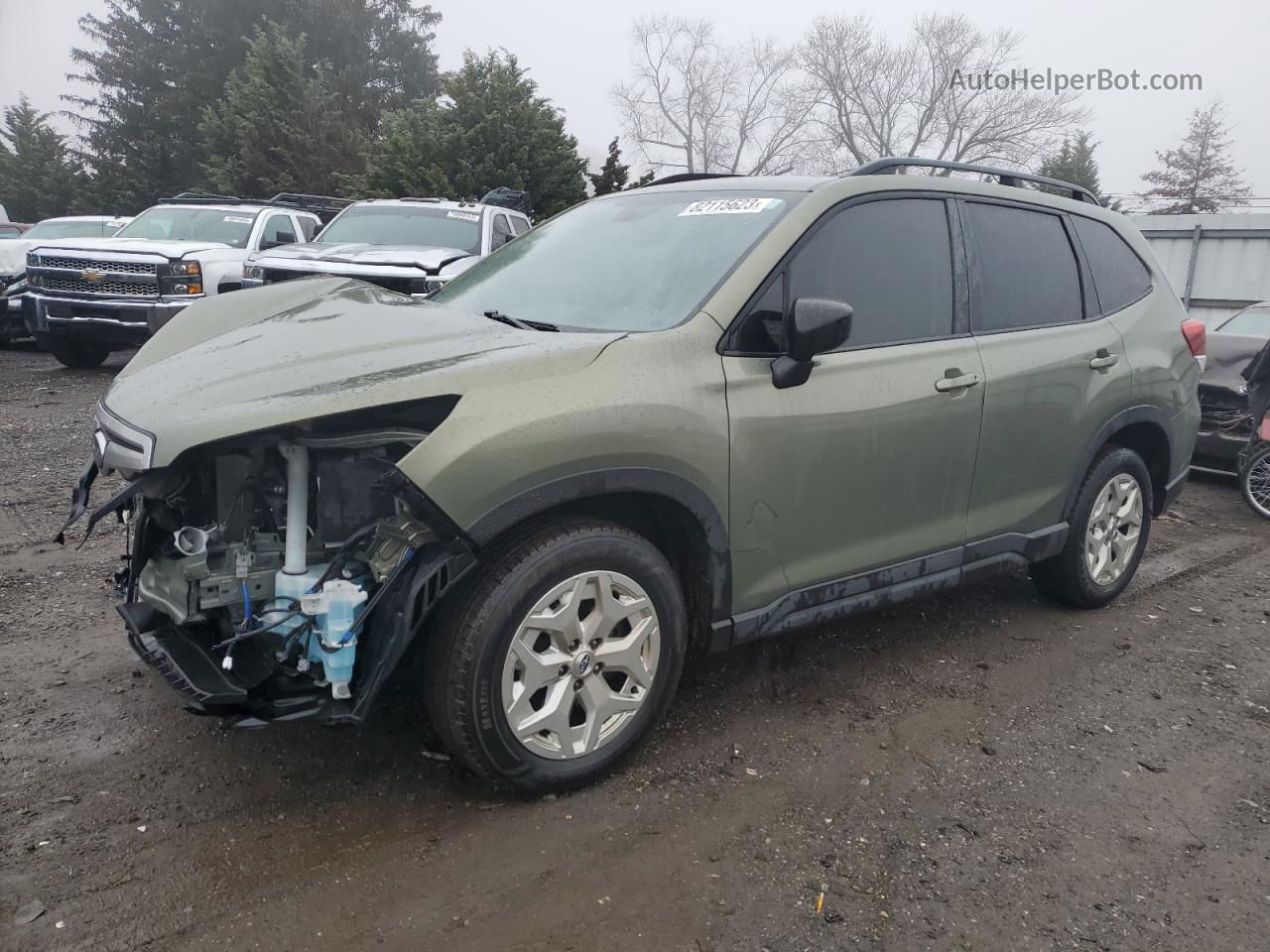 2019 Subaru Forester  Green vin: JF2SKACC4KH468561