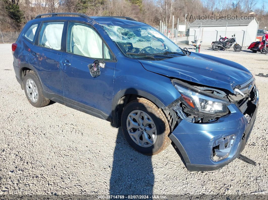 2019 Subaru Forester   Синий vin: JF2SKACC6KH448473