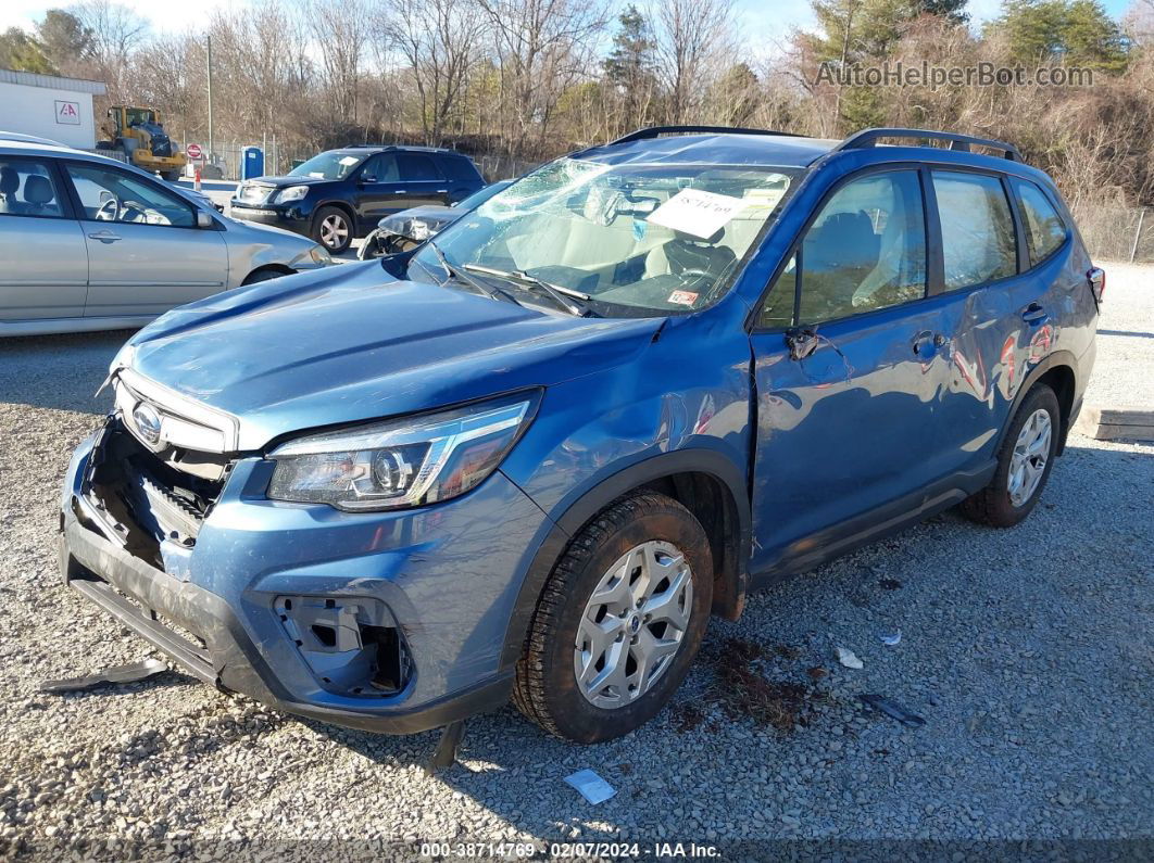 2019 Subaru Forester   Синий vin: JF2SKACC6KH448473