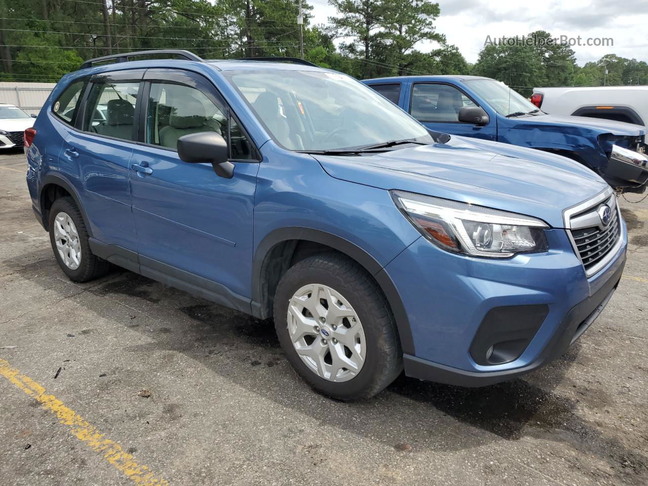 2019 Subaru Forester  Blue vin: JF2SKACC9KH508391