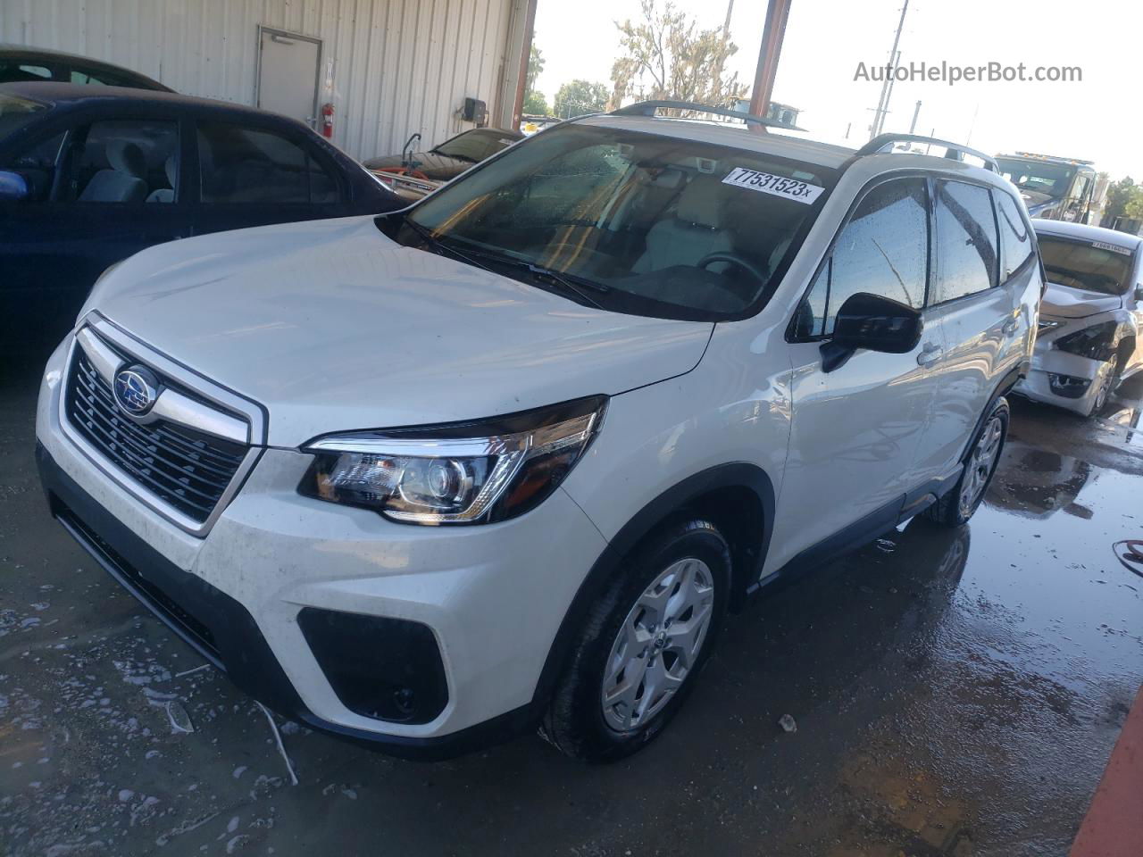 2020 Subaru Forester  White vin: JF2SKADC1LH447487