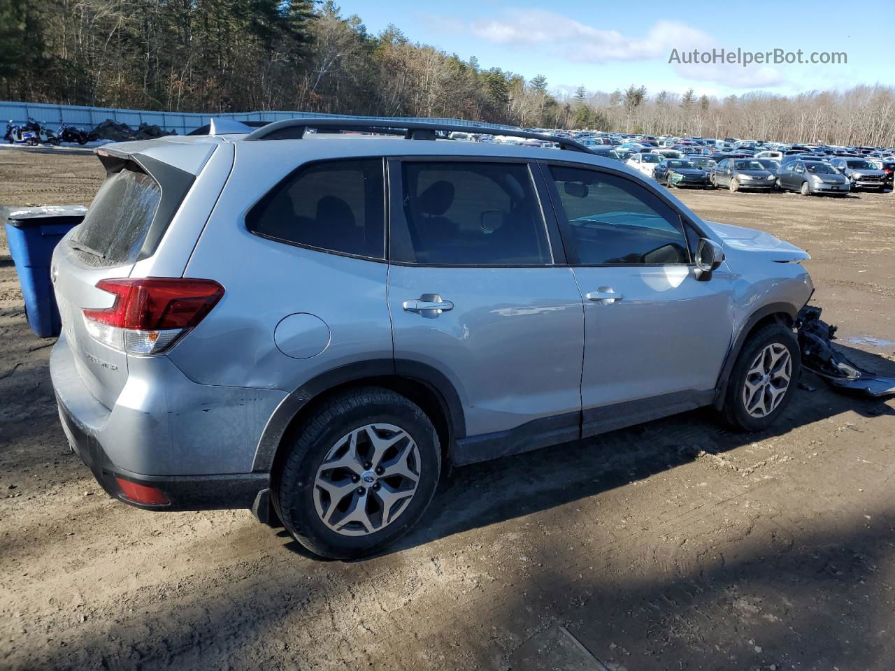 2019 Subaru Forester Premium Серебряный vin: JF2SKAEC0KH449874