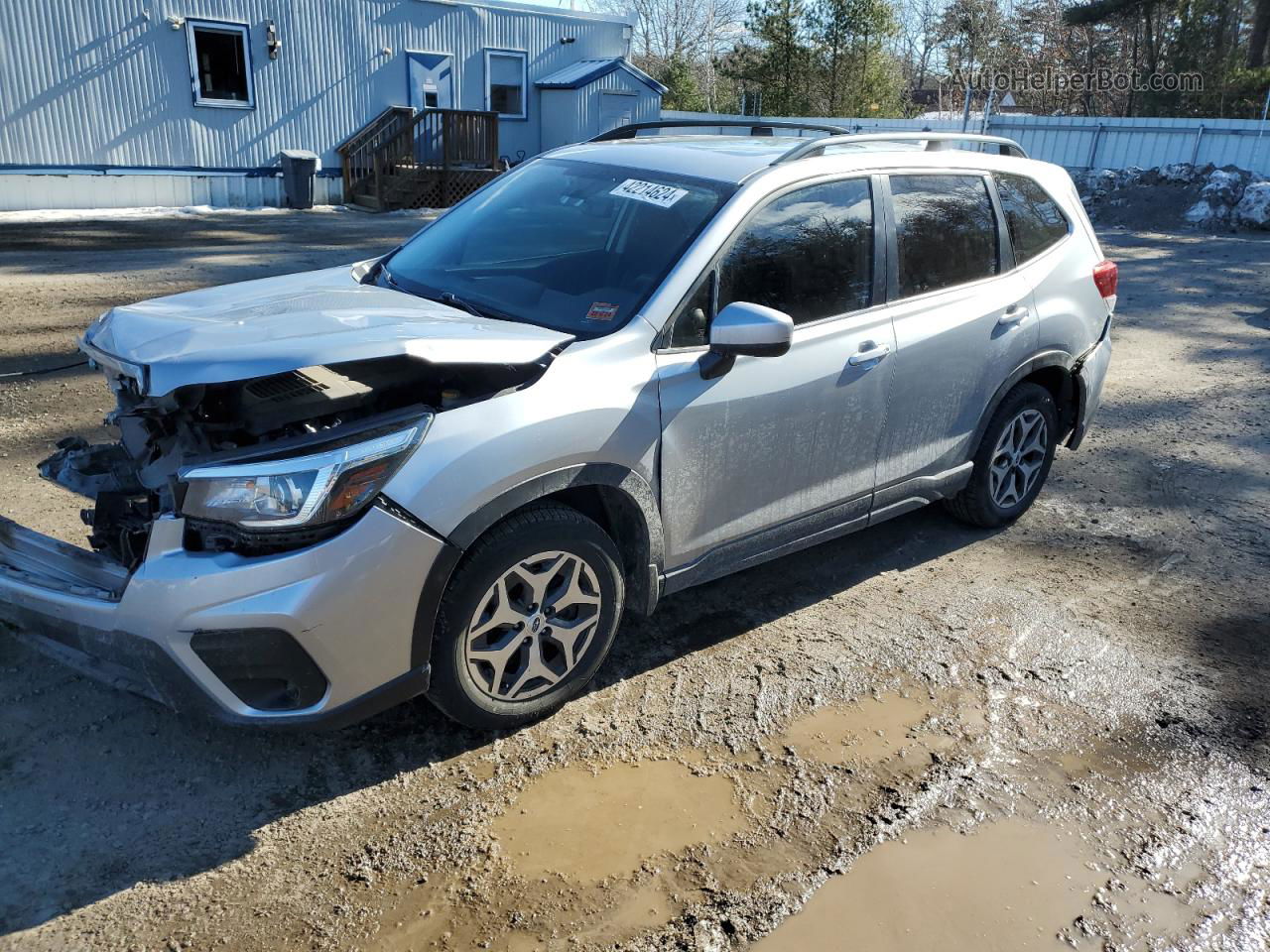 2019 Subaru Forester Premium Серебряный vin: JF2SKAEC0KH449874