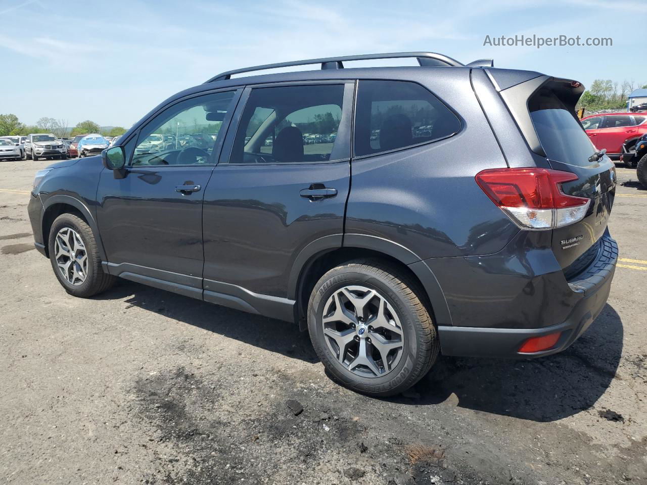 2019 Subaru Forester Premium Серый vin: JF2SKAEC0KH470465