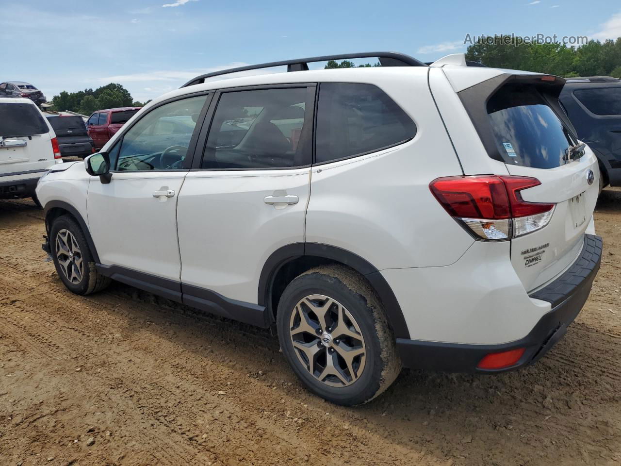 2019 Subaru Forester Premium White vin: JF2SKAEC1KH407245