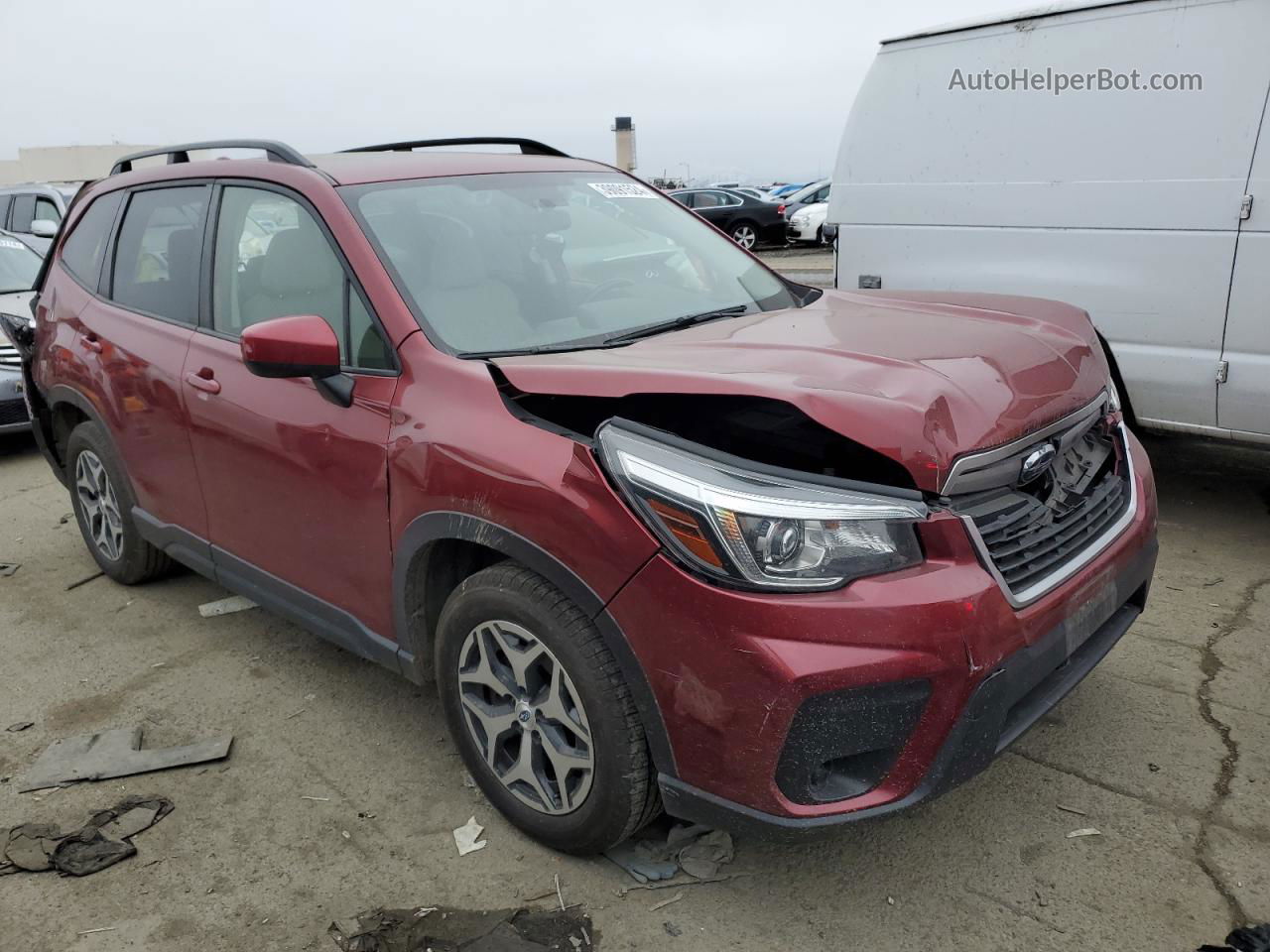 2019 Subaru Forester Premium Красный vin: JF2SKAEC1KH422750