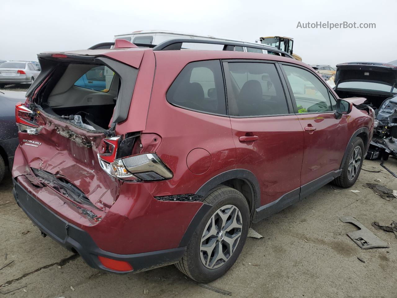 2019 Subaru Forester Premium Красный vin: JF2SKAEC1KH422750