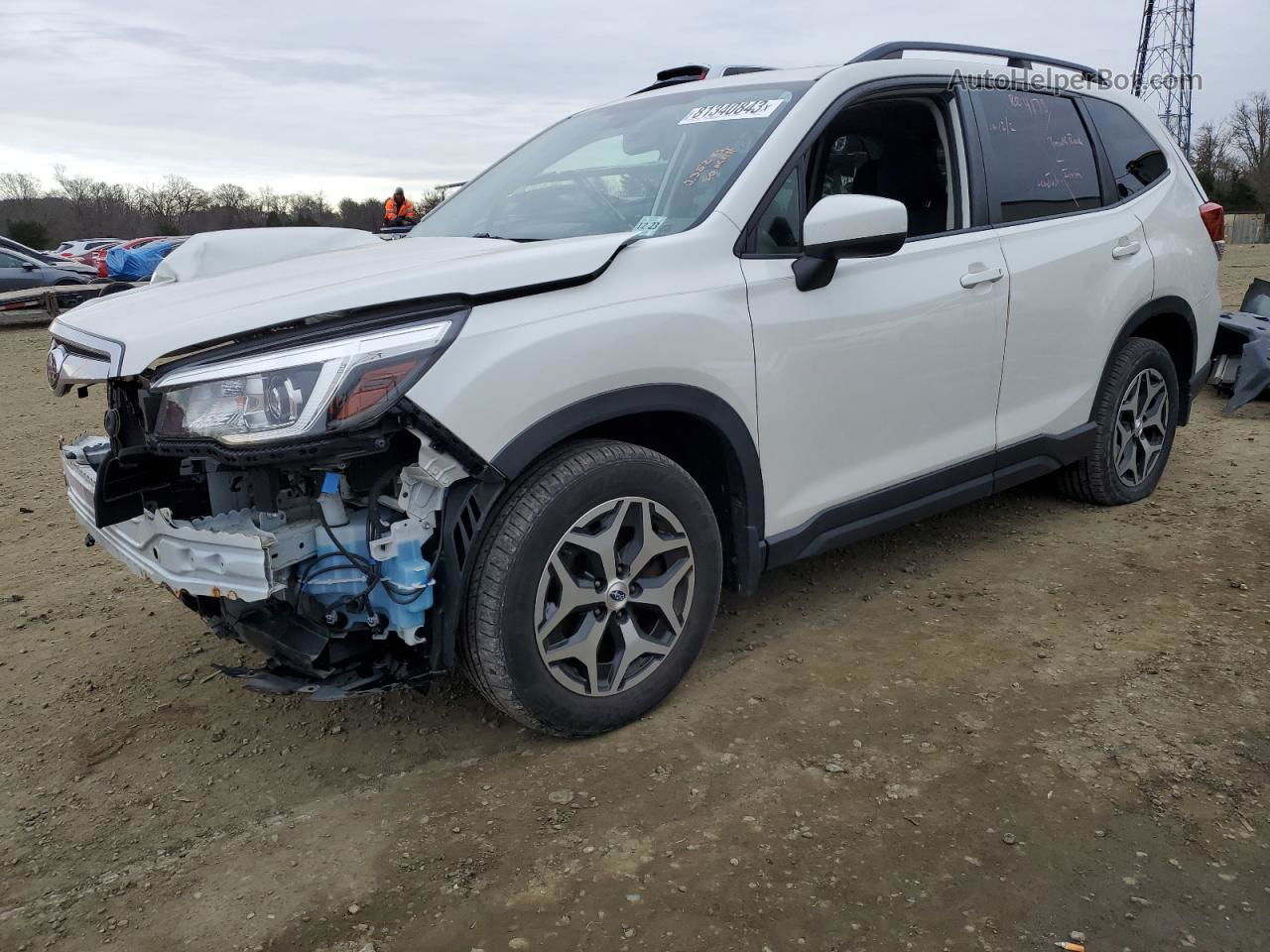 2019 Subaru Forester Premium Белый vin: JF2SKAEC2KH443154