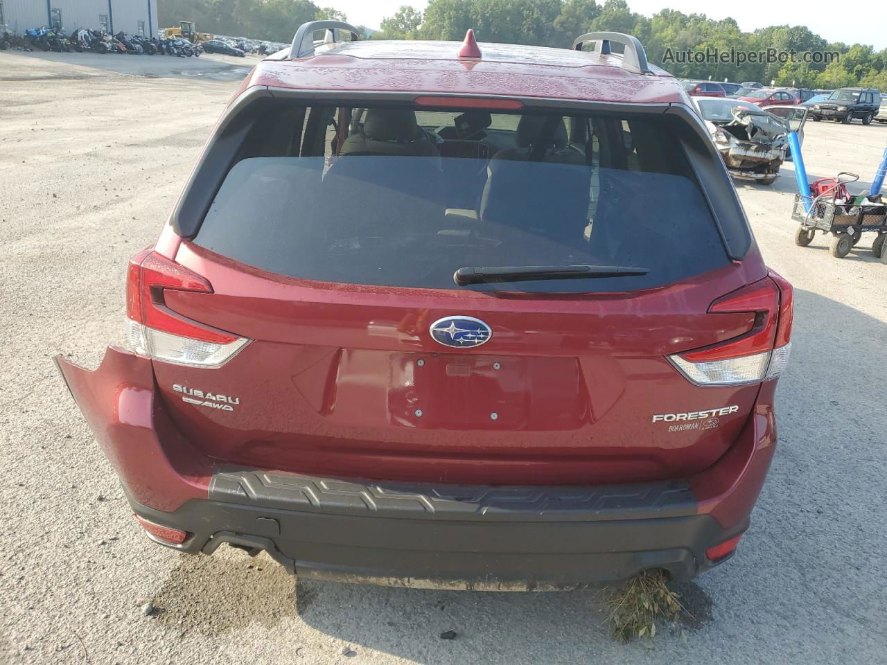 2019 Subaru Forester Premium Red vin: JF2SKAEC2KH473156