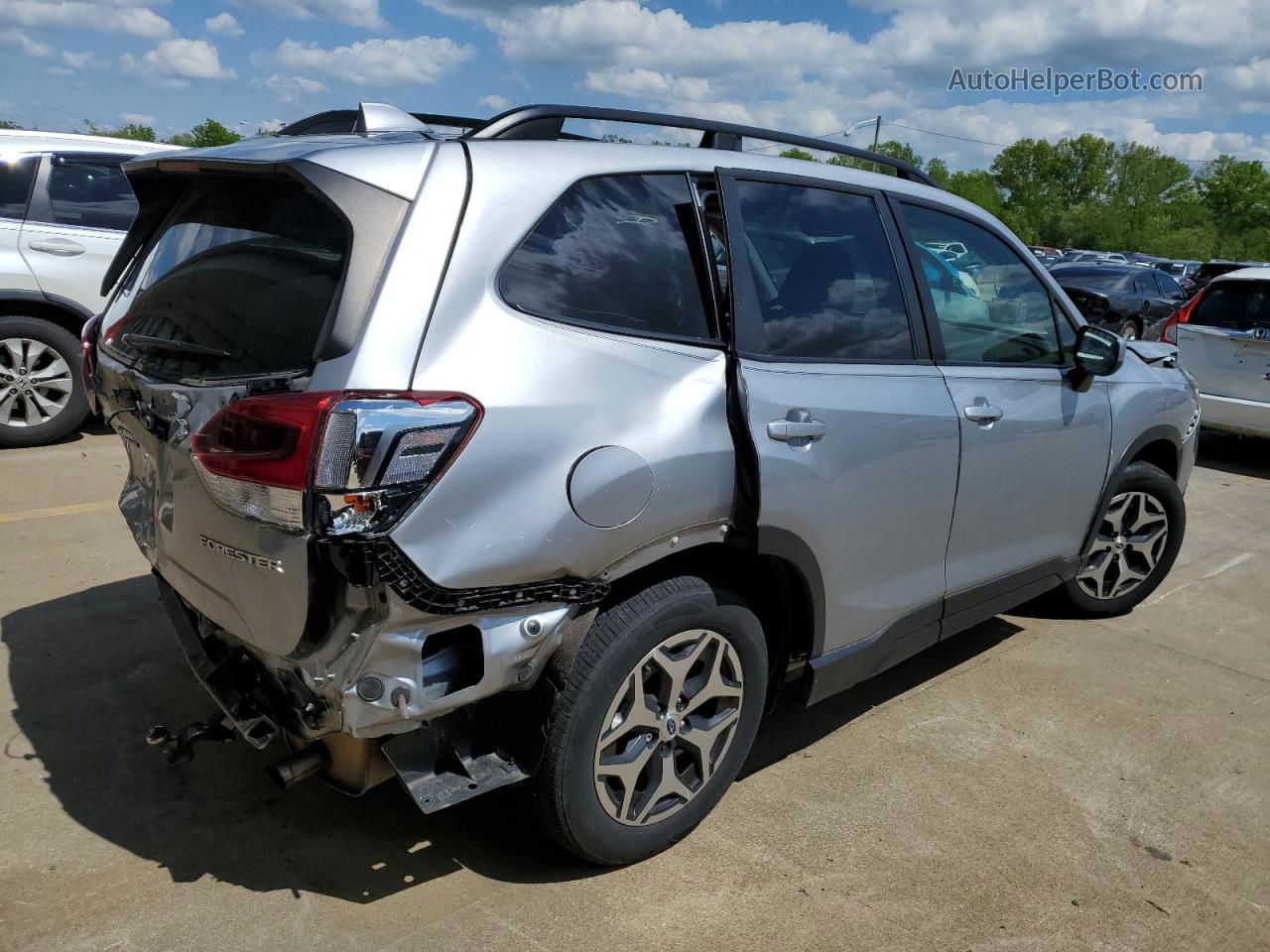 2019 Subaru Forester Premium Silver vin: JF2SKAEC3KH478768