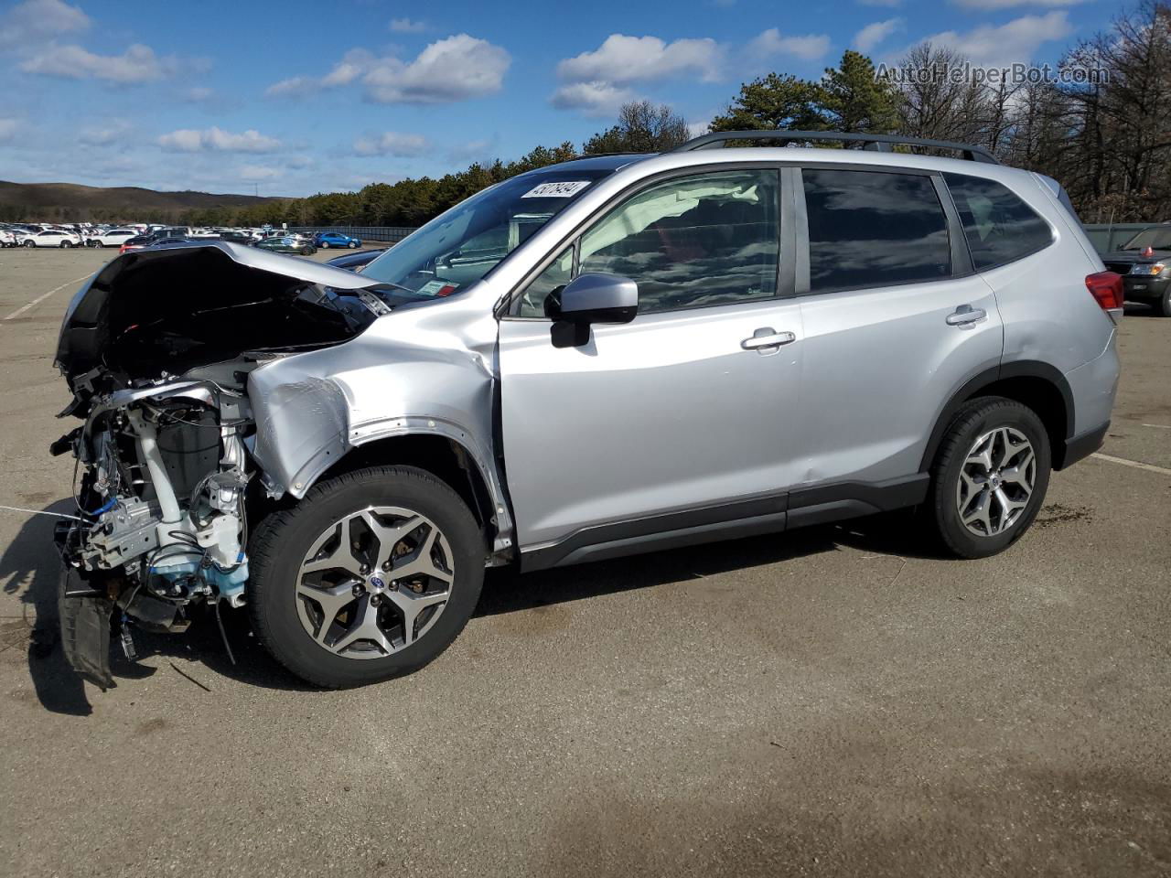 2019 Subaru Forester Premium Silver vin: JF2SKAEC4KH417137