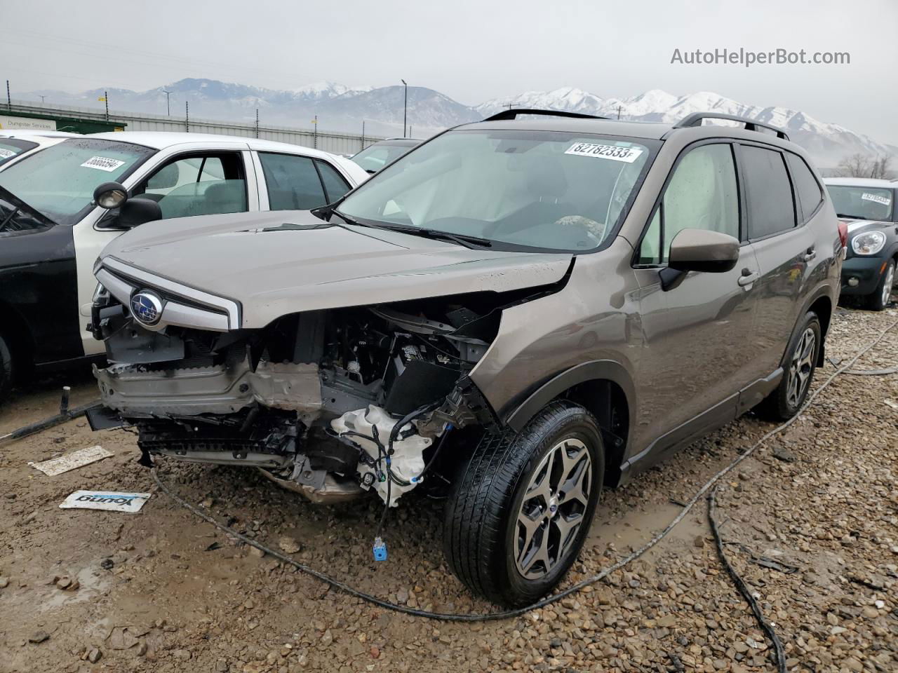 2019 Subaru Forester Premium Brown vin: JF2SKAEC6KH412344