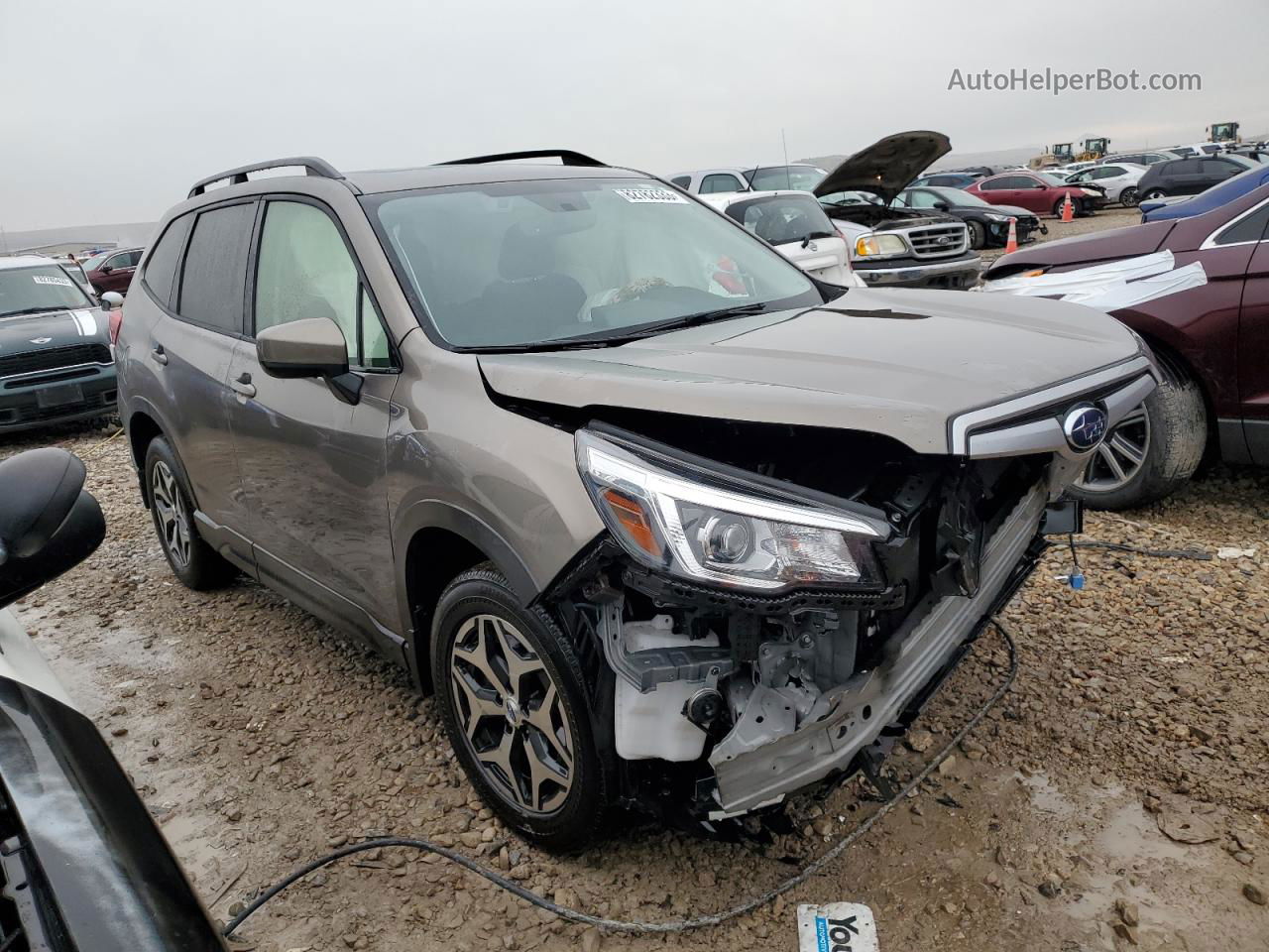 2019 Subaru Forester Premium Brown vin: JF2SKAEC6KH412344