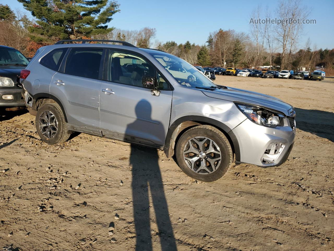 2019 Subaru Forester Premium Серебряный vin: JF2SKAEC8KH409767