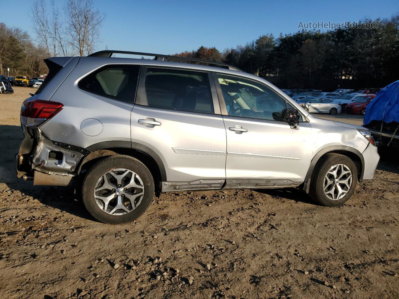 2019 Subaru Forester Premium Серебряный vin: JF2SKAEC8KH409767