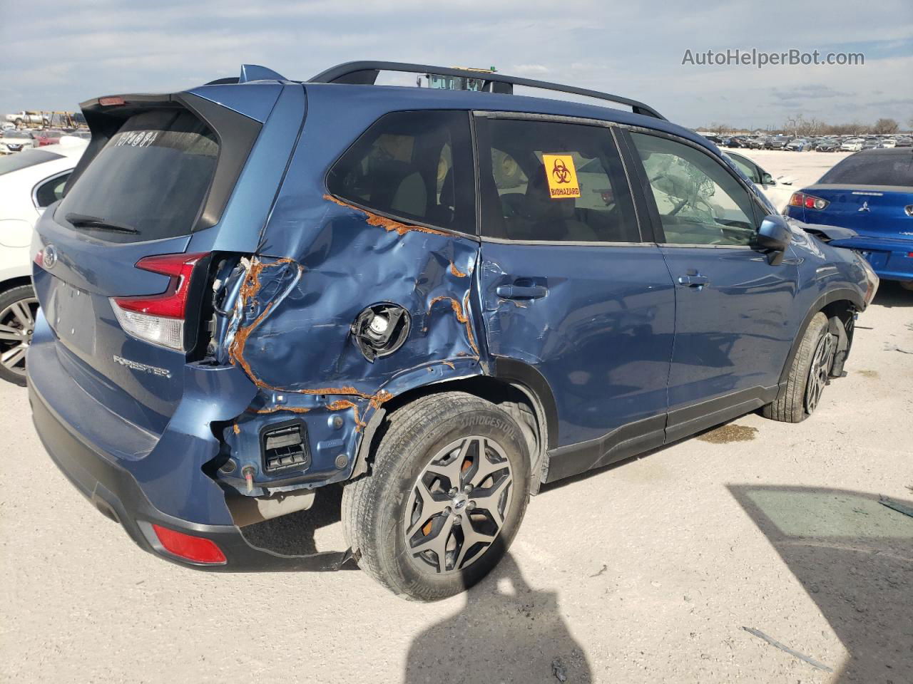 2019 Subaru Forester Premium Синий vin: JF2SKAEC8KH544280