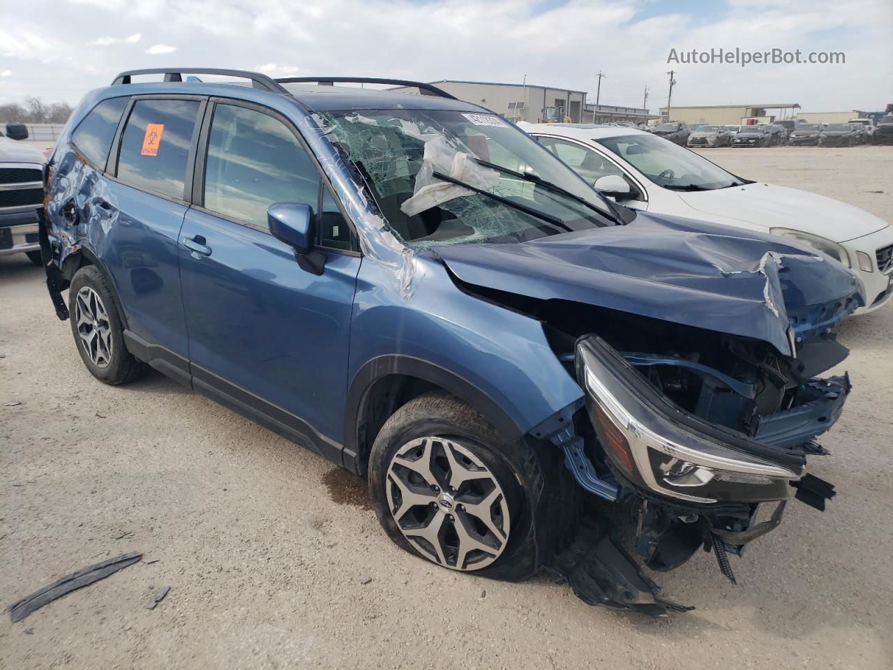 2019 Subaru Forester Premium Синий vin: JF2SKAEC8KH544280