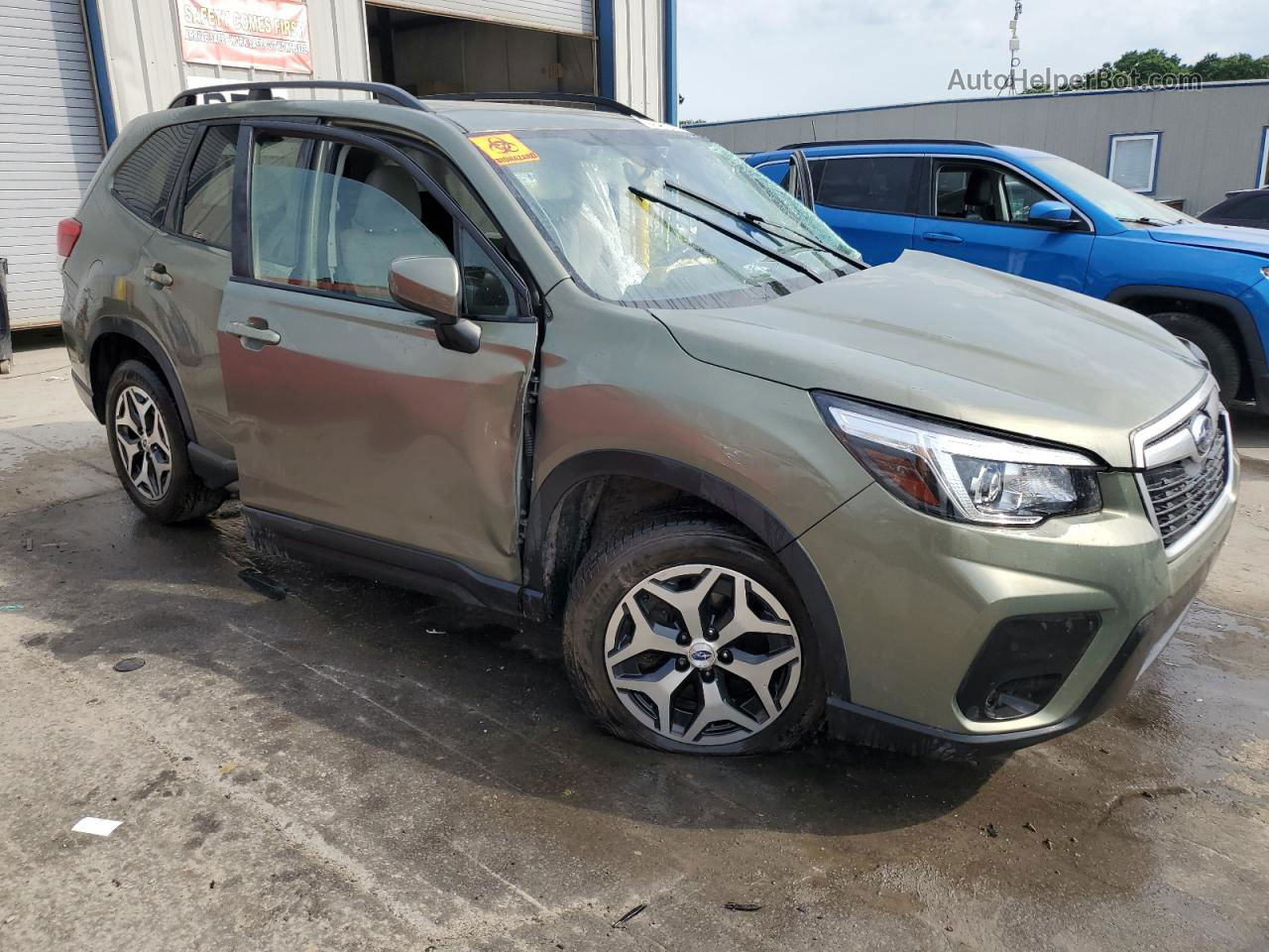 2019 Subaru Forester Premium Green vin: JF2SKAEC9KH526726