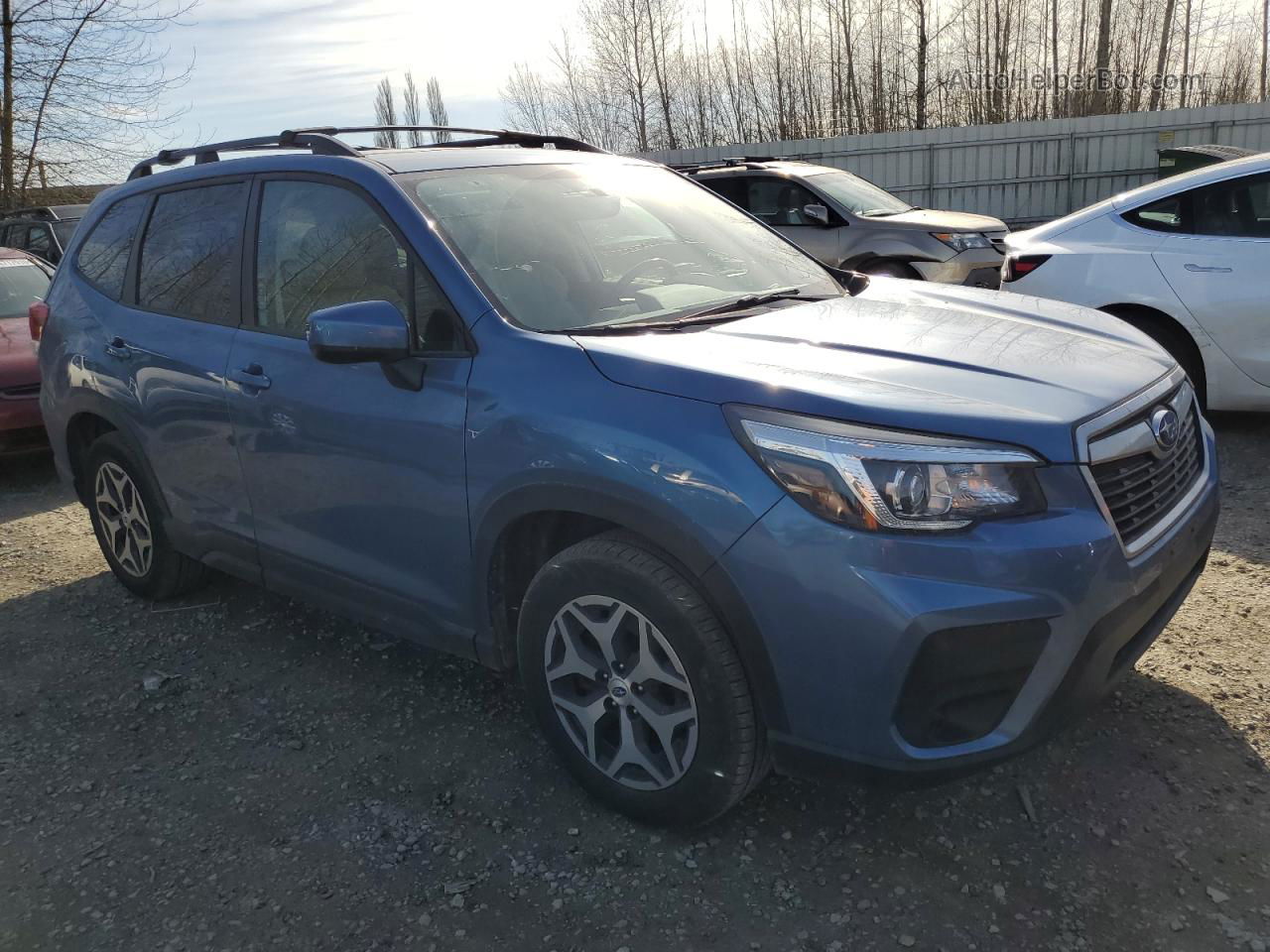 2019 Subaru Forester Premium Синий vin: JF2SKAECXKH433391