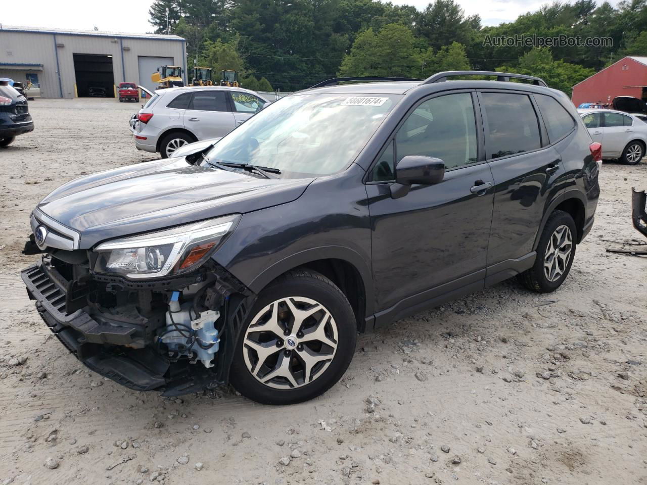 2019 Subaru Forester Premium Gray vin: JF2SKAECXKH461675