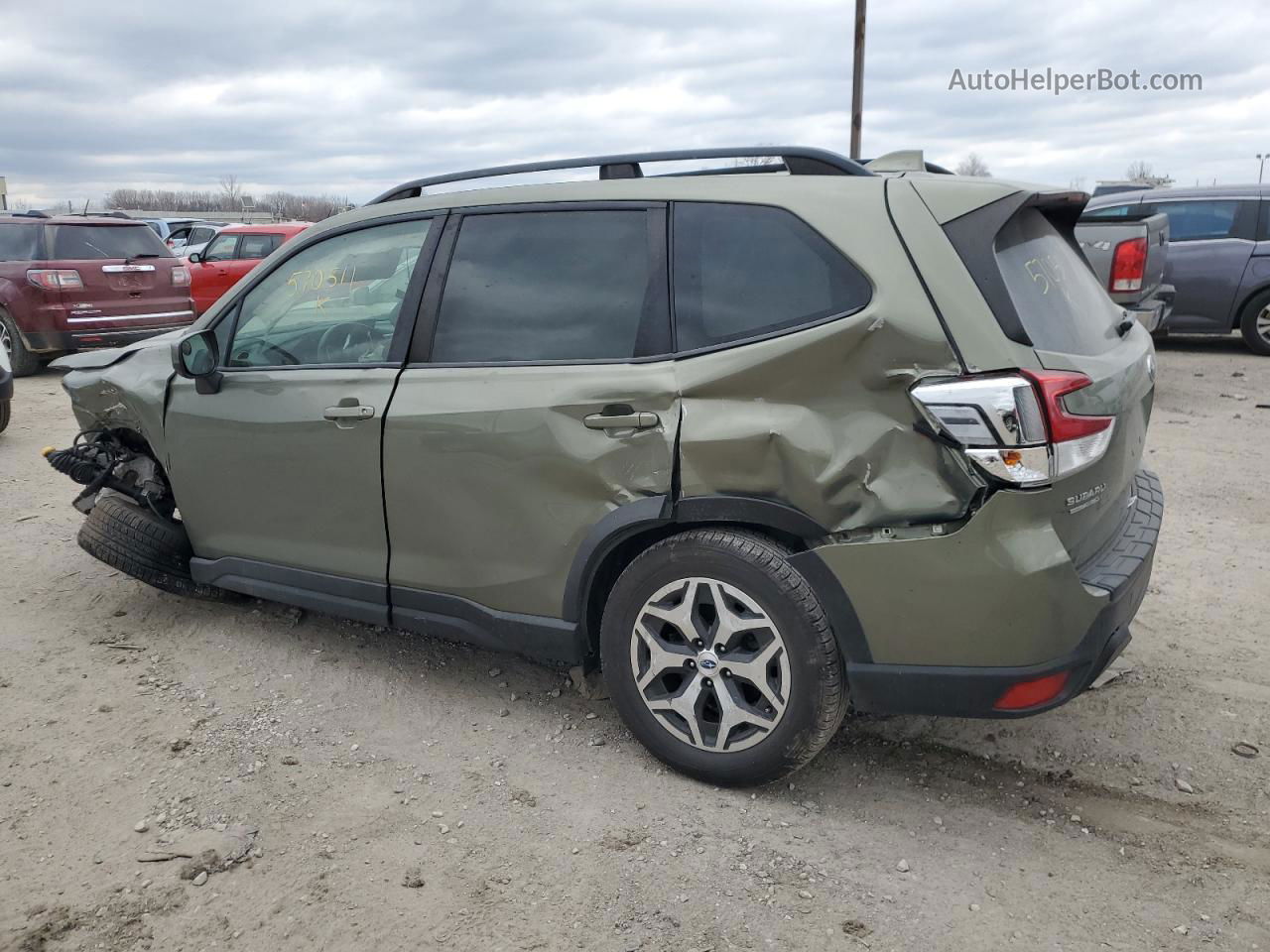 2019 Subaru Forester Premium Green vin: JF2SKAECXKH570511