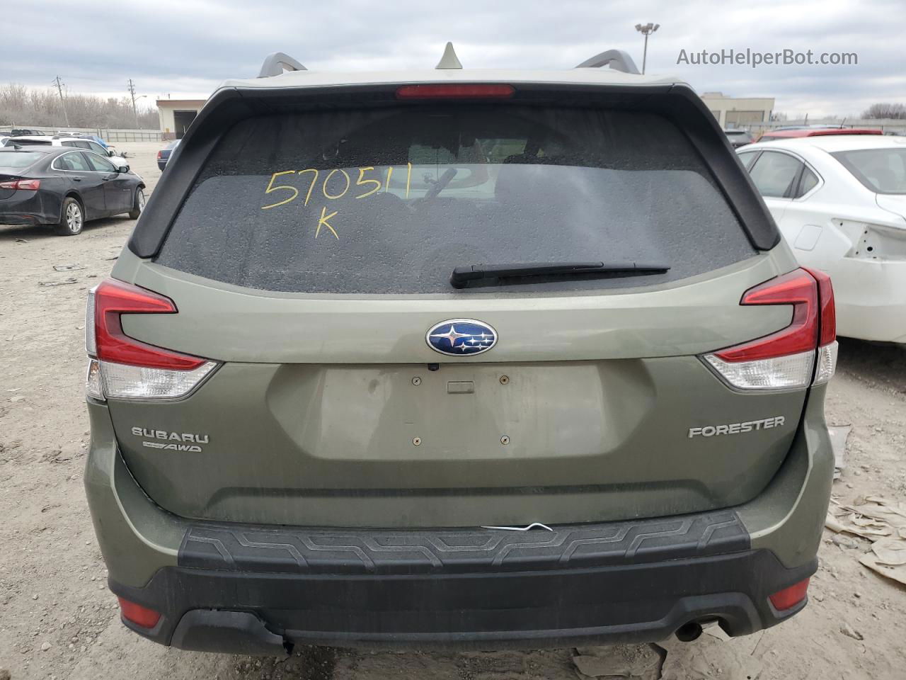 2019 Subaru Forester Premium Green vin: JF2SKAECXKH570511