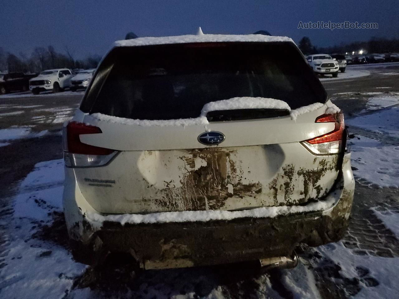 2019 Subaru Forester Premium White vin: JF2SKAECXKH576986