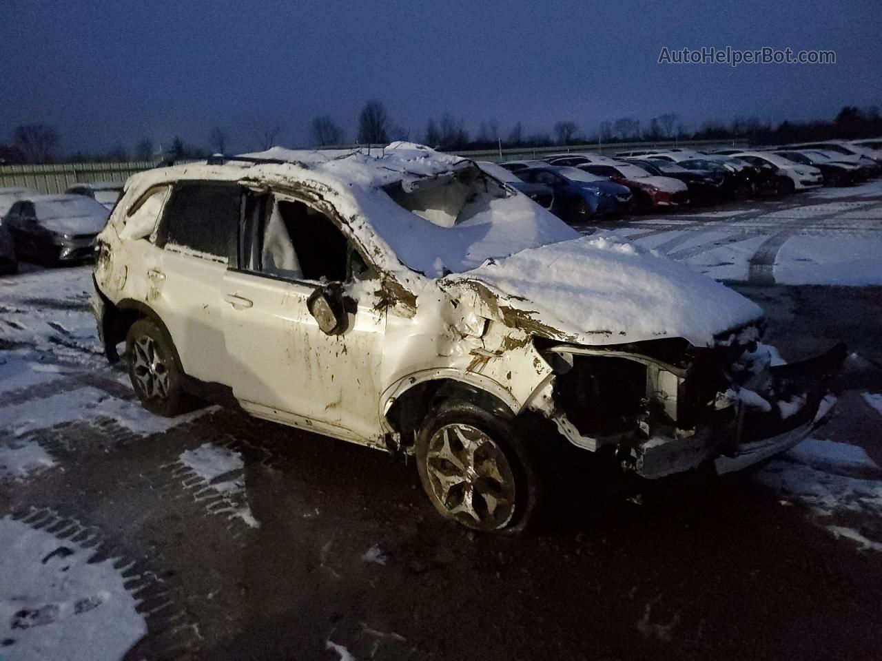 2019 Subaru Forester Premium White vin: JF2SKAECXKH576986