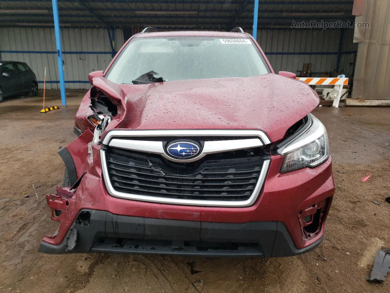 2019 Subaru Forester Premium Burgundy vin: JF2SKAGC0KH448950