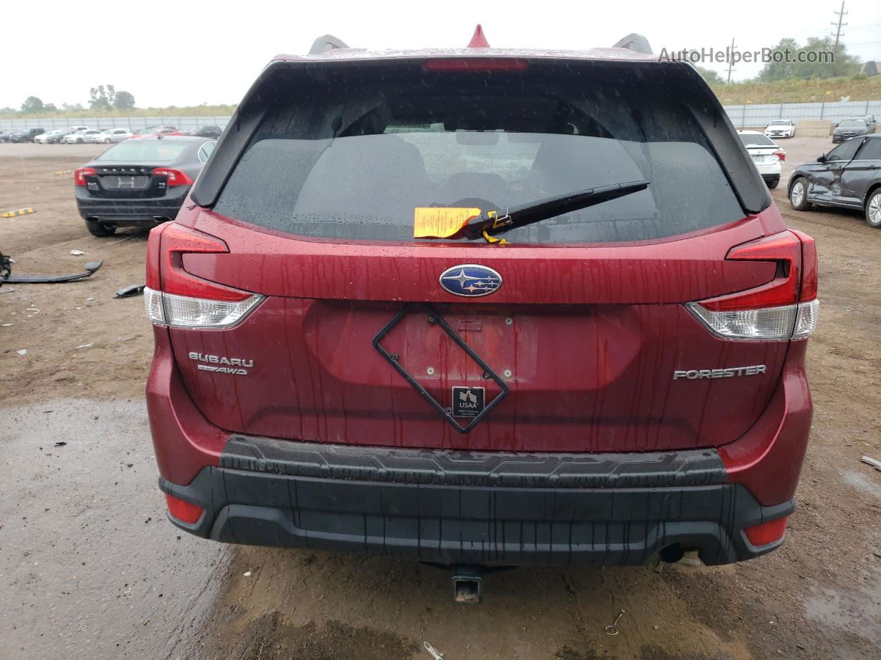 2019 Subaru Forester Premium Burgundy vin: JF2SKAGC0KH448950