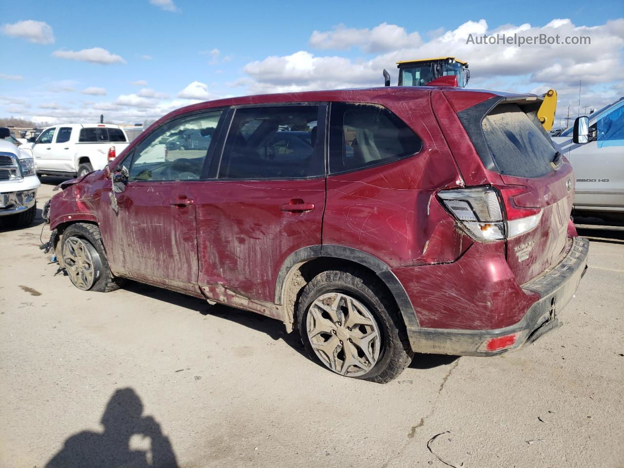 2019 Subaru Forester Premium Burgundy vin: JF2SKAGC1KH493282