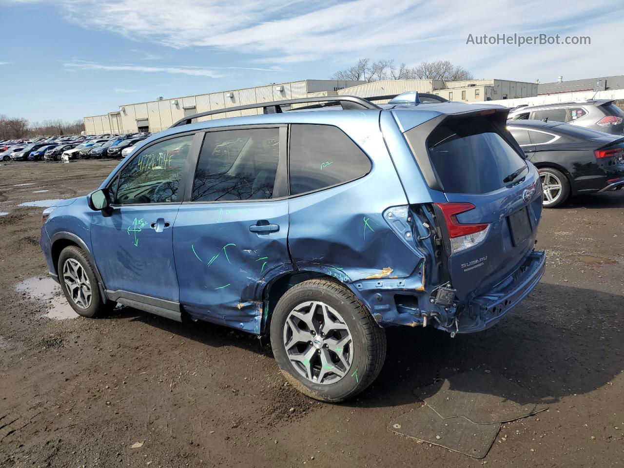 2019 Subaru Forester Premium Blue vin: JF2SKAGC1KH574248