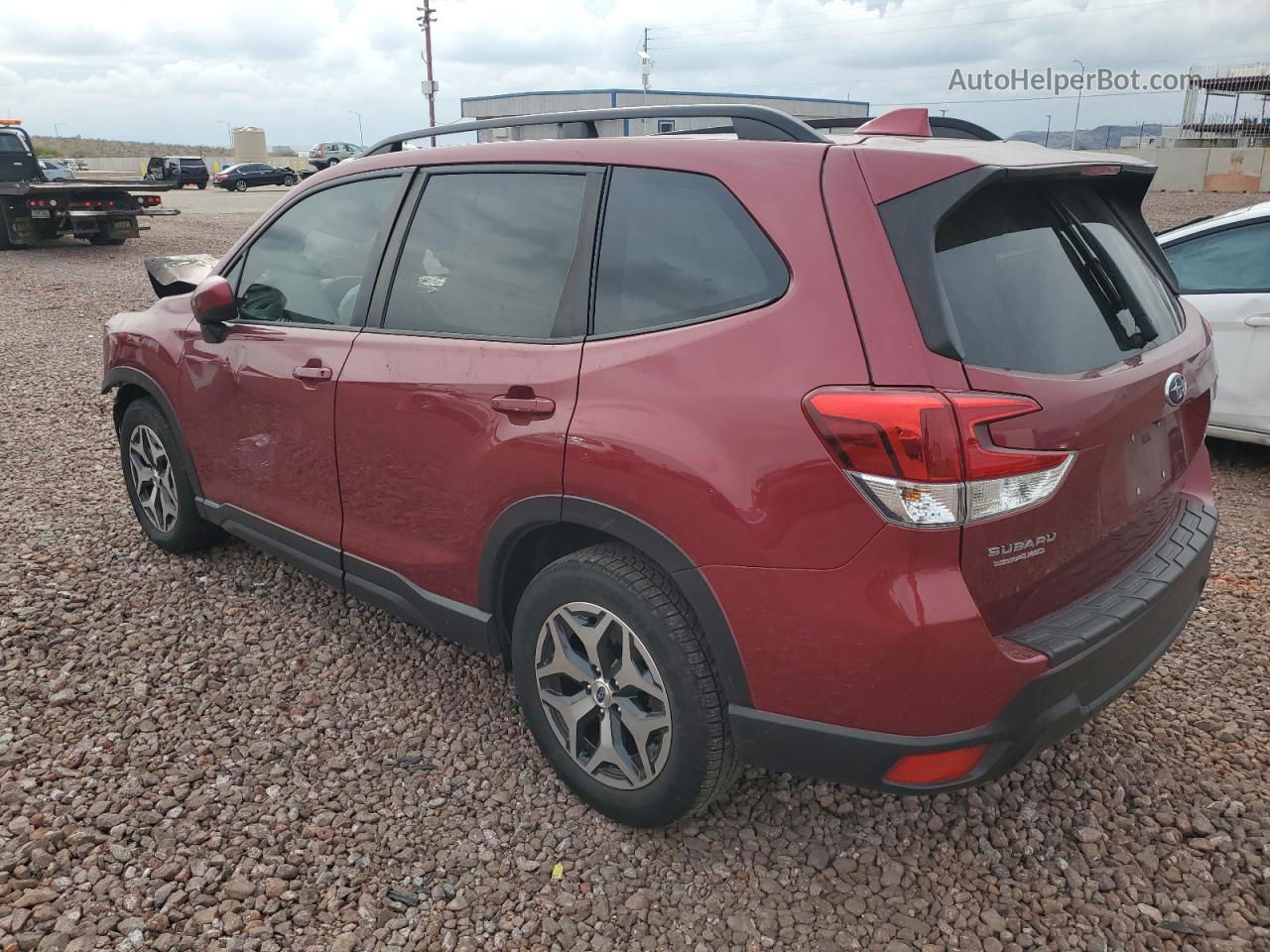 2019 Subaru Forester Premium Burgundy vin: JF2SKAGC2KH574713