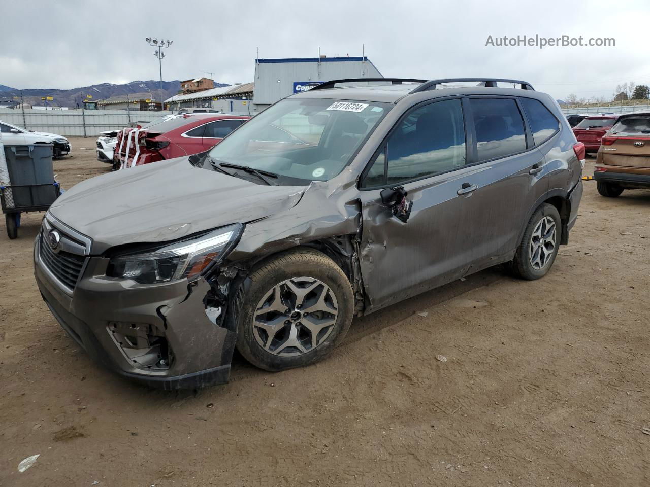 2020 Subaru Forester Premium Brown vin: JF2SKAGC2LH432735