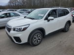 2020 Subaru Forester Premium White vin: JF2SKAGC2LH506137