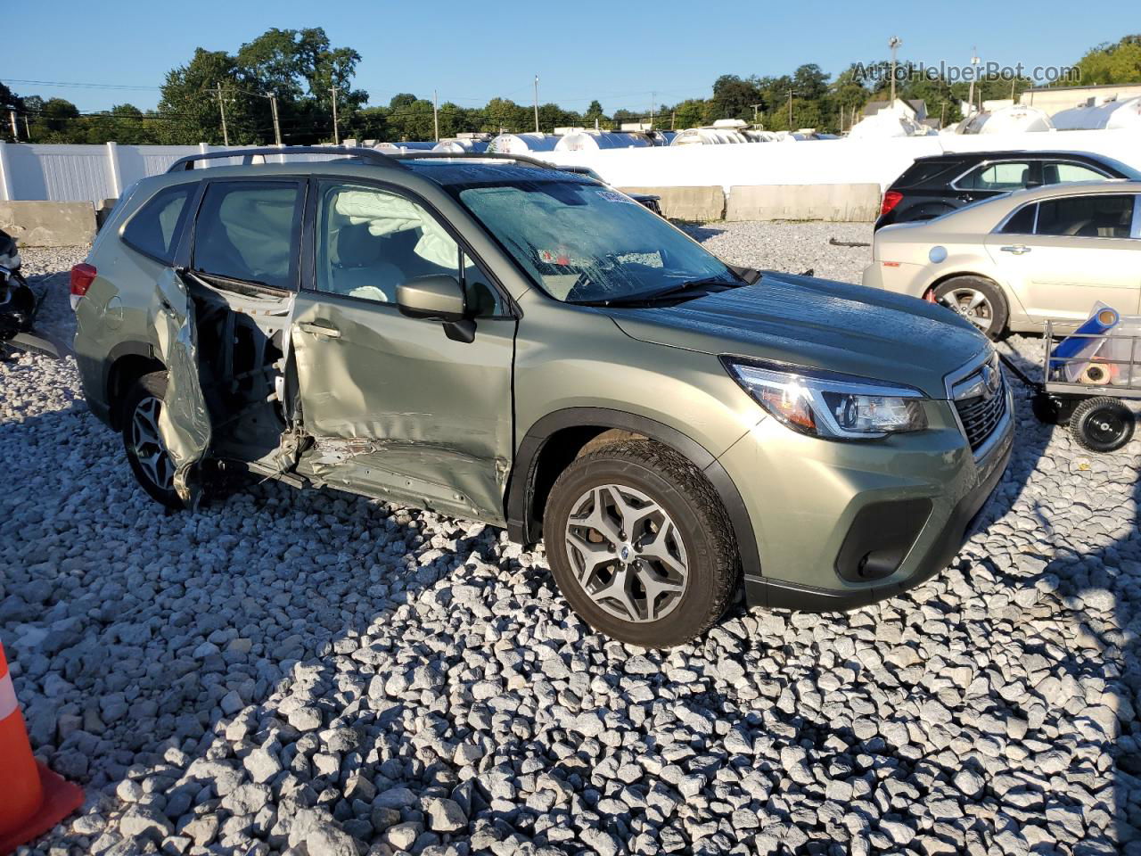 2019 Subaru Forester Premium Зеленый vin: JF2SKAGC3KH412346