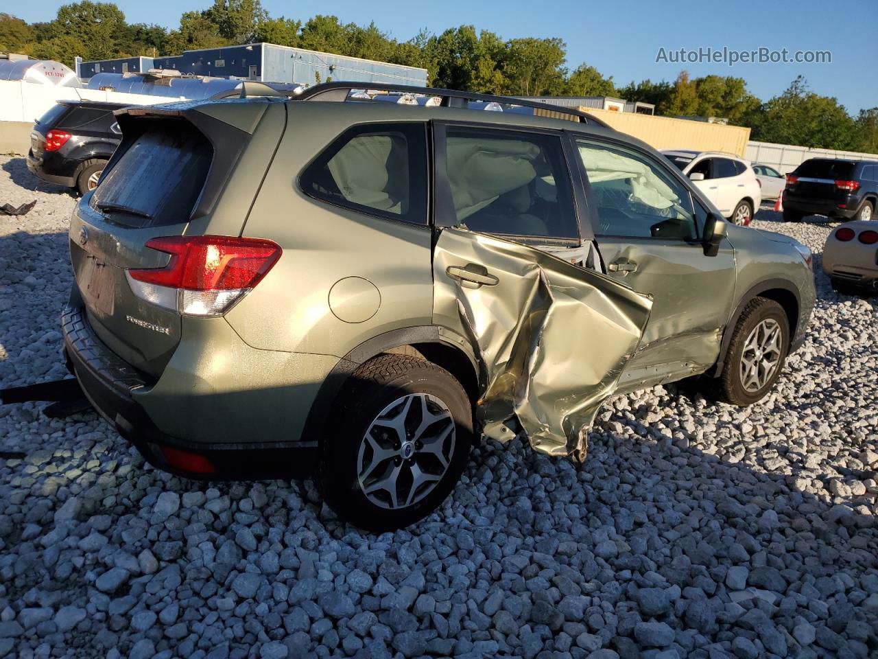 2019 Subaru Forester Premium Green vin: JF2SKAGC3KH412346