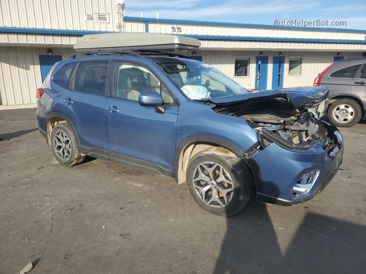 2019 Subaru Forester Premium Blue vin: JF2SKAGC3KH425677