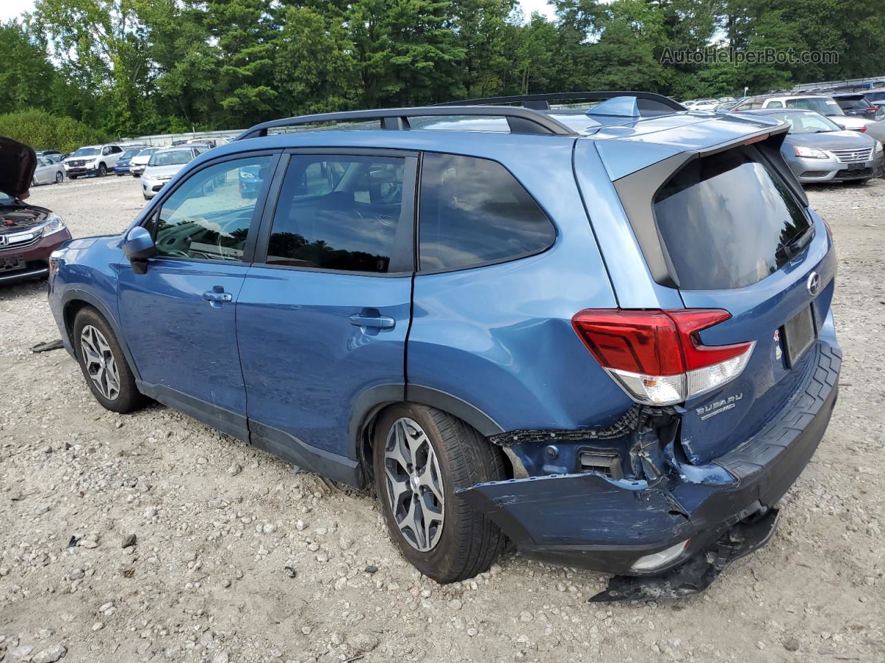 2020 Subaru Forester Premium Синий vin: JF2SKAGC3LH512089