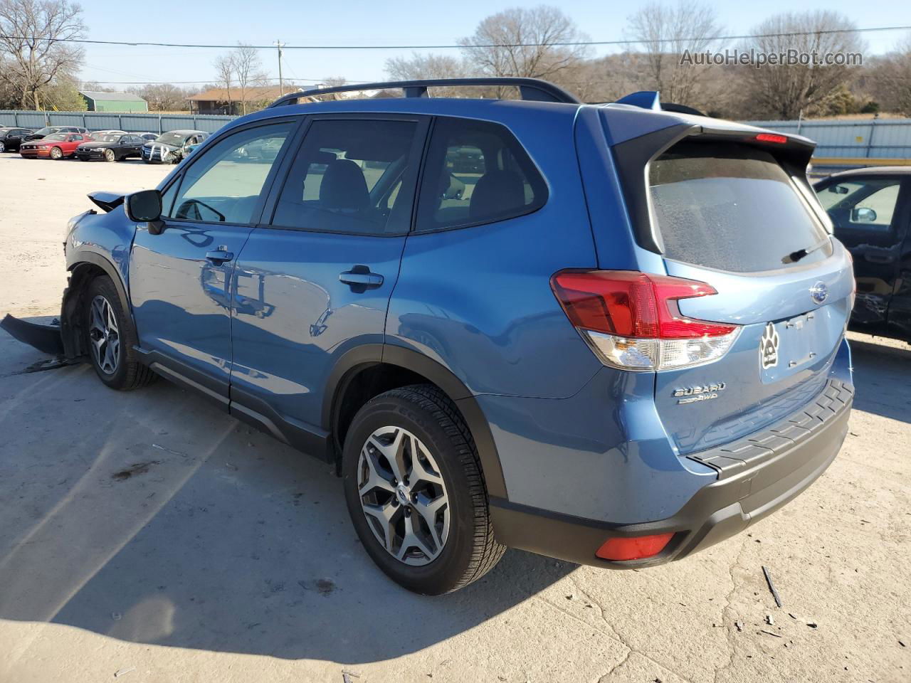 2020 Subaru Forester Premium Синий vin: JF2SKAGC3LH580828