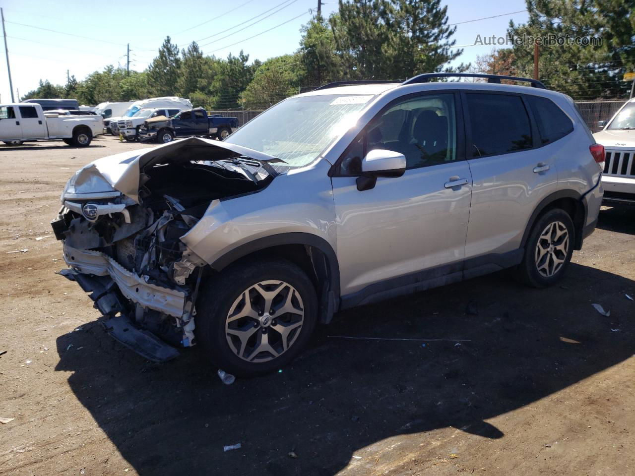 2019 Subaru Forester Premium Silver vin: JF2SKAGC4KH408824